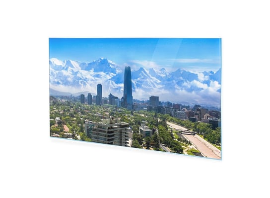 Obraz na szkle akrylowym HOMEPRINT Panorama Santiago, Chile 125x50 cm HOMEPRINT