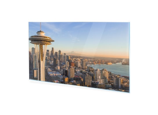 Obraz Na Szkle Akrylowym Homeprint Panorama Seattle O Zachodzie 100X50 Cm HOMEPRINT