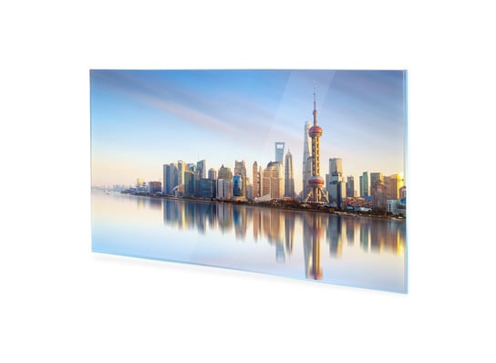 Obraz na szkle akrylowym HOMEPRINT Panorama Szanghaju 100x50 cm HOMEPRINT