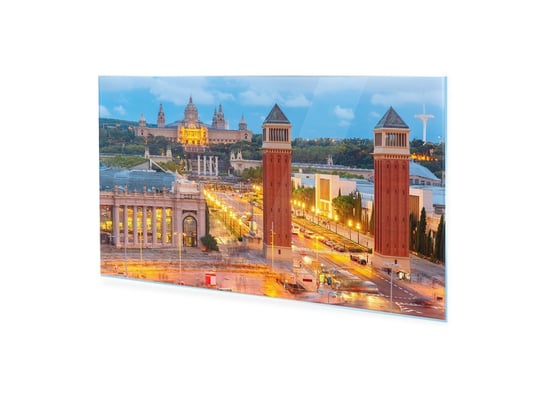 Obraz na szkle akrylowym HOMEPRINT Plac w Barcelonie, Hiszpania 140x70 cm HOMEPRINT