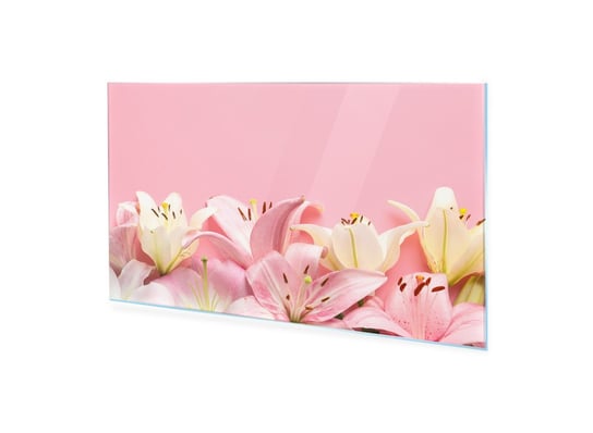 Obraz na szkle akrylowym HOMEPRINT Różowe kwiaty lilii wodnej 140x70 cm HOMEPRINT