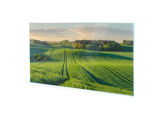 Obraz Na Szkle Akrylowym Homeprint Zielone Faliste Pola, Niemcy 125X50 Cm HOMEPRINT