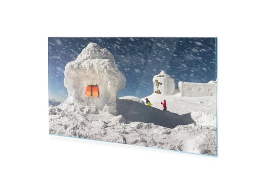 Obraz Na Szkle Akrylowym Homeprint Zimowy Szczyt Pop Ivan 100X50 Cm HOMEPRINT