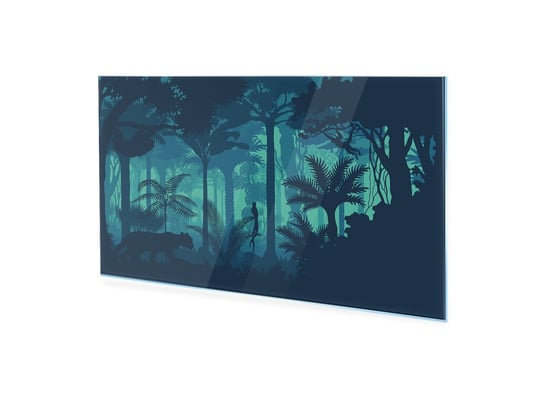 Obraz Na Szkle Akrylowym Homeprint Zwierzęta W Lesie Tropikalnym 100X50 Cm HOMEPRINT
