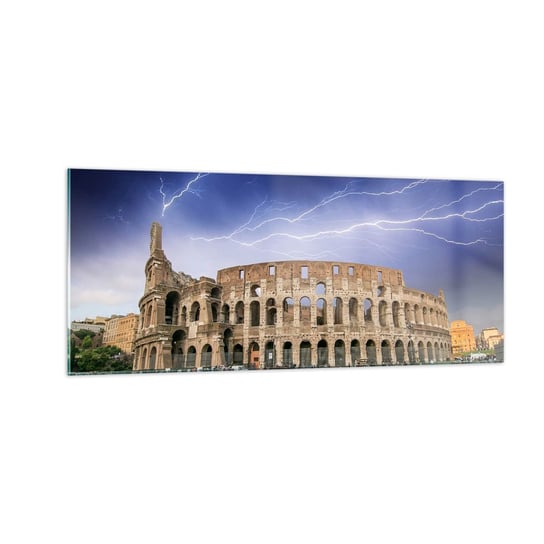 Obraz na szkle - Arena walki - 100x40cm - Architektura Rzym Koloseum - Nowoczesny foto szklany obraz do salonu do sypialni ARTTOR ARTTOR