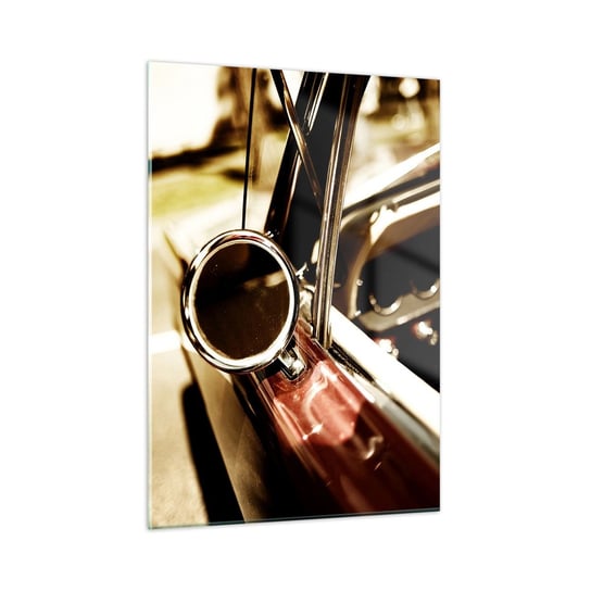 Obraz na szkle - Auto z duszą - 50x70cm - Samochód Klasyk Motoryzacja - Nowoczesny szklany obraz do salonu do sypialni ARTTOR ARTTOR