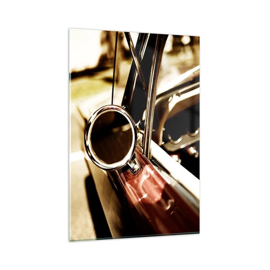 Obraz na szkle - Auto z duszą - 80x120cm - Samochód Klasyk Motoryzacja - Nowoczesny szklany obraz na ścianę do salonu do sypialni ARTTOR ARTTOR
