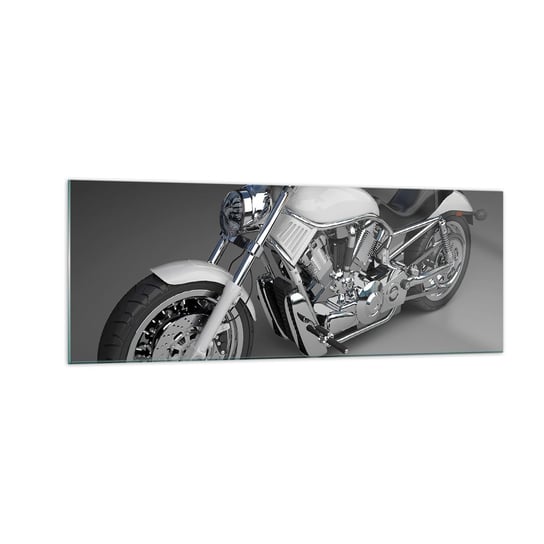 Obraz na szkle - Aż chce się klęknąć - 140x50cm - Motoryzacja Motocykl Podróże - Nowoczesny szklany obraz do salonu do sypialni ARTTOR ARTTOR