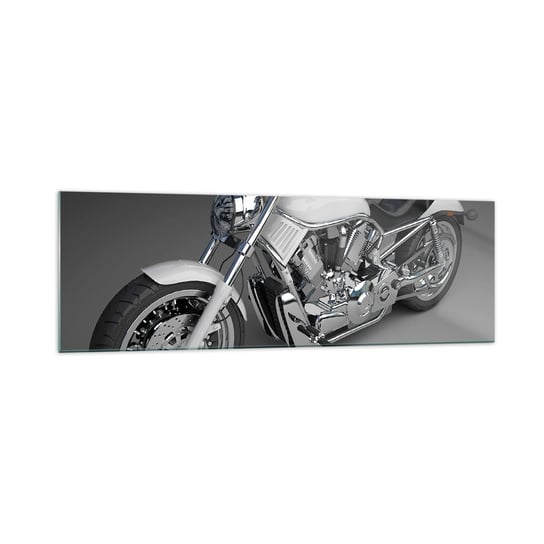 Obraz na szkle - Aż chce się klęknąć - 160x50cm - Motoryzacja Motocykl Podróże - Nowoczesny foto szklany obraz do salonu do sypialni ARTTOR ARTTOR