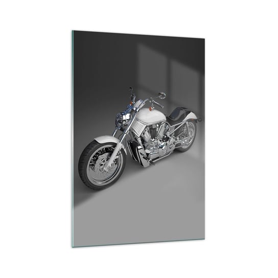 Obraz na szkle - Aż chce się klęknąć - 70x100cm - Motoryzacja Motocykl Podróże - Nowoczesny foto szklany obraz do salonu do sypialni ARTTOR ARTTOR
