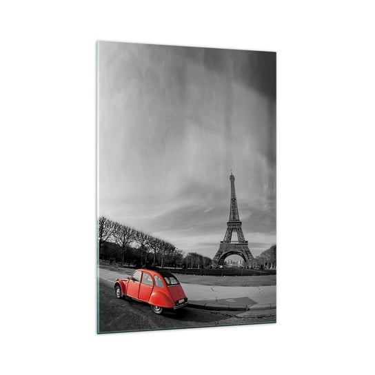 Obraz na szkle - Bardziej paryskie niż sam Paryż - 70x100cm - Miasto Wieża Eiffla Paryż - Nowoczesny foto szklany obraz do salonu do sypialni ARTTOR ARTTOR