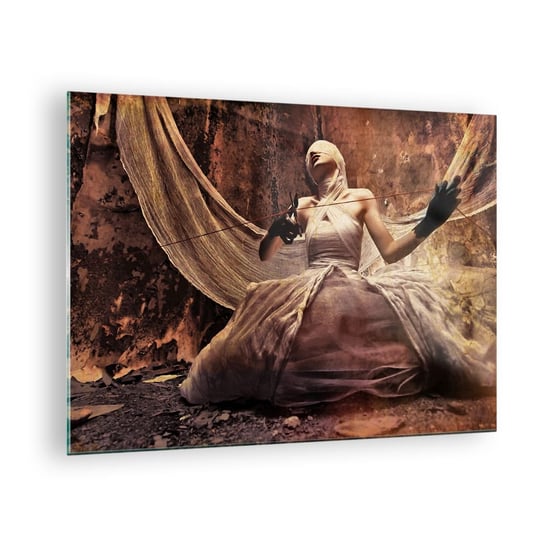 Obraz na szkle - Bogini losu - 70x50 cm - Obraz nowoczesny - Teatr, Sztuka, Człowiek, Akt, Kobieta - GAA70x50-0217 ARTTOR