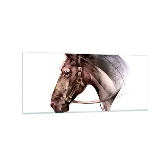 Obraz na szkle - Co za wdzięk - 120x50cm - Zwierzęta Głowa Konia Koń - Nowoczesny szklany obraz na ścianę do salonu do sypialni ARTTOR ARTTOR