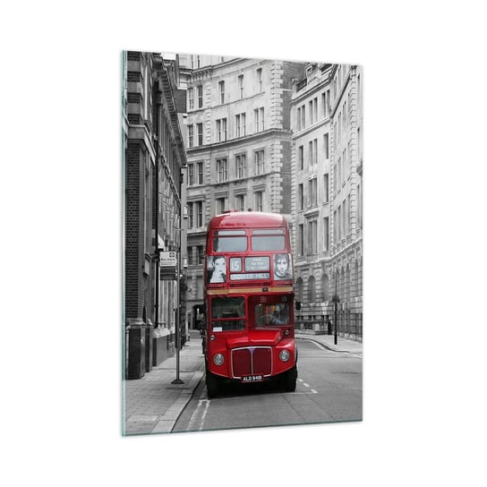 Obraz na szkle - Codzienność nie musi być szara - 50x70cm - Miasto Londyn Architektura - Nowoczesny szklany obraz do salonu do sypialni ARTTOR ARTTOR