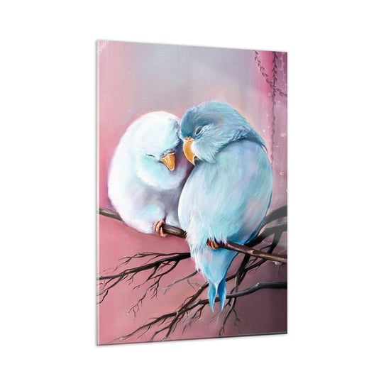Obraz na szkle - Cóż tu dodać?… - 50x70cm - Ptaki Natura Sztuka - Nowoczesny szklany obraz do salonu do sypialni ARTTOR ARTTOR