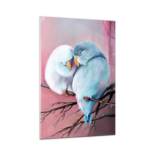 Obraz na szkle - Cóż tu dodać?… - 80x120cm - Ptaki Natura Sztuka - Nowoczesny szklany obraz na ścianę do salonu do sypialni ARTTOR ARTTOR