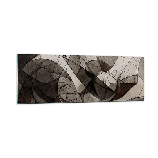 Obraz na szkle - Cyrkulacja barw ziemi - 90x30cm - Sztuka Współczesny Kredka - Nowoczesny szklany obraz do salonu do sypialni ARTTOR ARTTOR