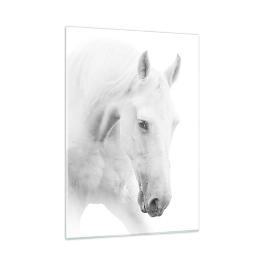 Obraz na szkle - Czy to jest przyjaźń…? - 50x70cm - Konie Natura Zwierzęta - Nowoczesny szklany obraz do salonu do sypialni ARTTOR ARTTOR