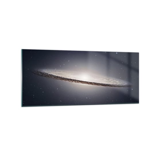 Obraz na szkle - Dawno temu w odległej galaktyce… - 120x50cm - Galaktyka Kosmos Wszechświat - Nowoczesny szklany obraz na ścianę do salonu do sypialni ARTTOR ARTTOR