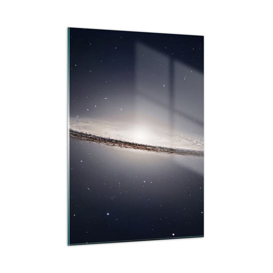 Obraz na szkle - Dawno temu w odległej galaktyce… - 50x70cm - Galaktyka Kosmos Wszechświat - Nowoczesny szklany obraz do salonu do sypialni ARTTOR ARTTOR