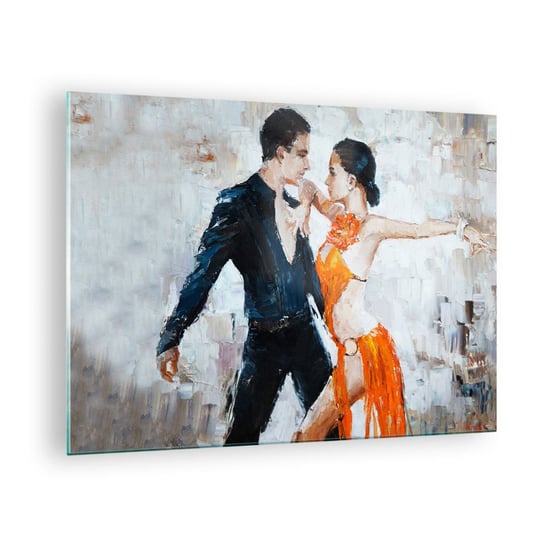Obraz na szkle - Dirty dancing - 70x50cm - Abstrakcja Taniec Tango - Nowoczesny szklany obraz do salonu do sypialni ARTTOR ARTTOR
