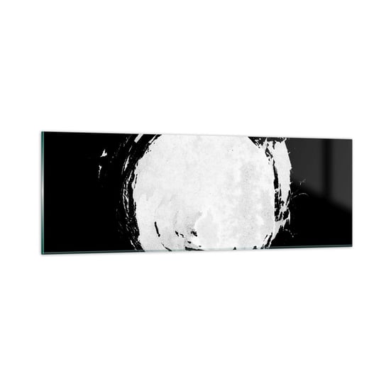 Obraz na szkle - Dobre wyjście - 90x30cm - Koło Planeta Księżyc - Nowoczesny szklany obraz do salonu do sypialni ARTTOR ARTTOR