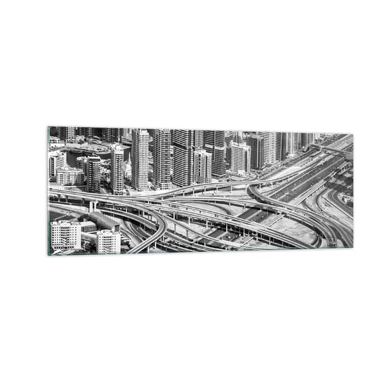 Obraz na szkle - Dubaj – miasto niemożliwe - 140x50cm - Miasto Architektura Metropolia - Nowoczesny szklany obraz do salonu do sypialni ARTTOR ARTTOR