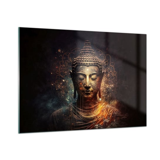 Obraz na szkle - Duchowa równowaga - 100x70cm - Budda Medytacja Religia - Nowoczesny foto szklany obraz do salonu do sypialni ARTTOR ARTTOR