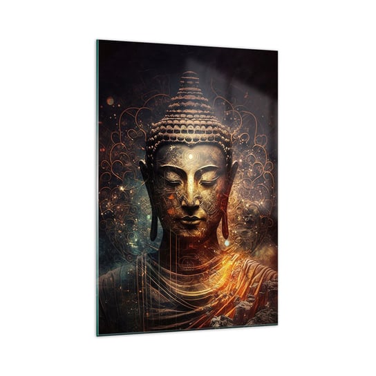 Obraz na szkle - Duchowa równowaga - 70x100cm - Budda Medytacja Religia - Nowoczesny foto szklany obraz do salonu do sypialni ARTTOR ARTTOR