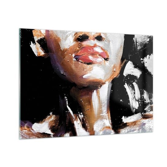 Obraz na szkle - Duma bez uprzedzeń - 100x70cm - Portret Kobiety Kobieta Afroamerykanka - Nowoczesny foto szklany obraz do salonu do sypialni ARTTOR ARTTOR