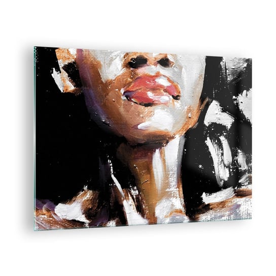 Obraz na szkle - Duma bez uprzedzeń - 70x50cm - Portret Kobiety Kobieta Afroamerykanka - Nowoczesny szklany obraz do salonu do sypialni ARTTOR ARTTOR