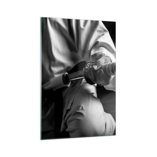 Obraz na szkle - Dusza wojownika - 70x100cm - Miecz Samurajski Japonia Sztuki Walki - Nowoczesny foto szklany obraz do salonu do sypialni ARTTOR ARTTOR
