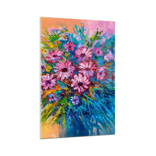 Obraz na szkle - Energia życia - 70x100cm - Kwiaty Bukiet Kwiatów Ogród - Nowoczesny foto szklany obraz do salonu do sypialni ARTTOR ARTTOR