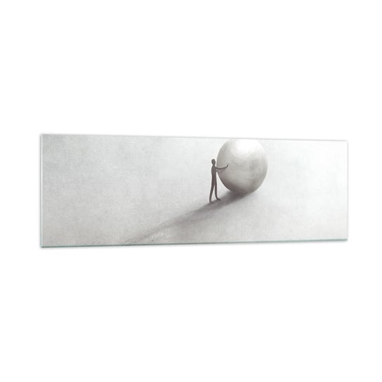 Obraz na szkle - Gra życia - 160x50cm - Abstrakcja Sztuka Człowiek - Nowoczesny foto szklany obraz do salonu do sypialni ARTTOR ARTTOR