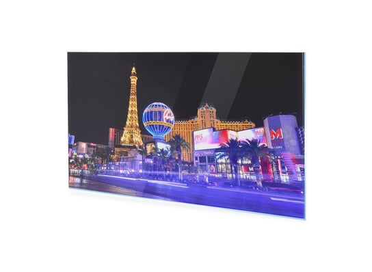 Obraz Na Szkle Homeprint Atrakcje Las Vegas 100X50 Cm HOMEPRINT