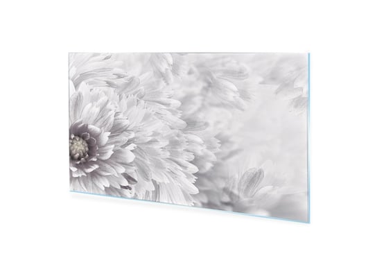 Obraz Na Szkle Homeprint Biały Kwiat Dalii 100X50 Cm HOMEPRINT