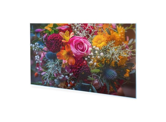 Obraz Na Szkle Homeprint Bukiet Pięknych Kwiatów 140X70 Cm HOMEPRINT