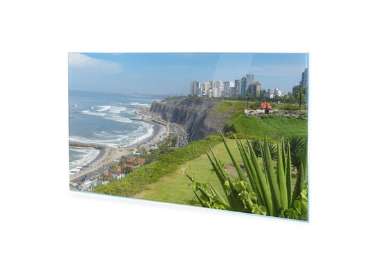 Obraz Na Szkle Homeprint Coastline Lima Peru 100X50 Cm HOMEPRINT