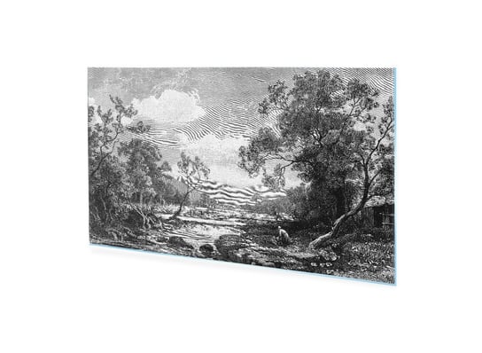 Obraz na szkle HOMEPRINT Dolina Plainfaing w Wogezach 100x50 cm HOMEPRINT