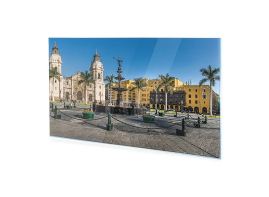 Obraz na szkle HOMEPRINT Główny plac w Limie, katedra 100x50 cm HOMEPRINT