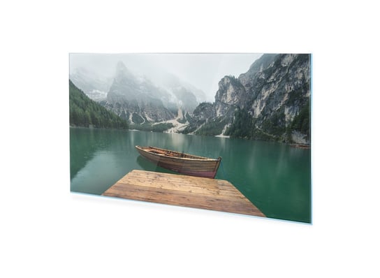 Obraz Na Szkle Homeprint Jezioro W Górskiej Dolinie 100X50 Cm HOMEPRINT