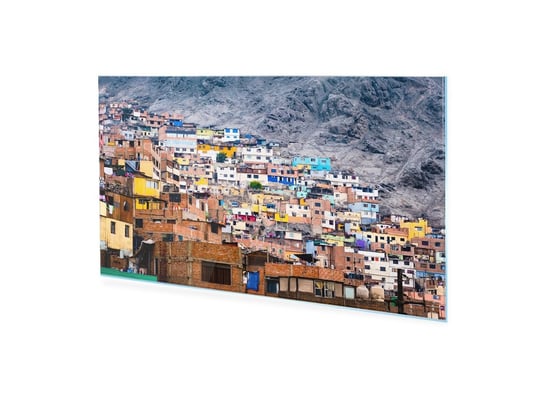 Obraz Na Szkle Homeprint Kolorowe Domy W Limie, Peru 100X50 Cm HOMEPRINT