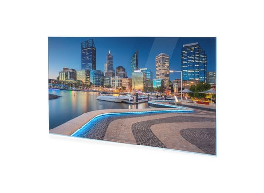 Obraz Na Szkle Homeprint Miasto Perth Nocą, Australia 125X50 Cm HOMEPRINT