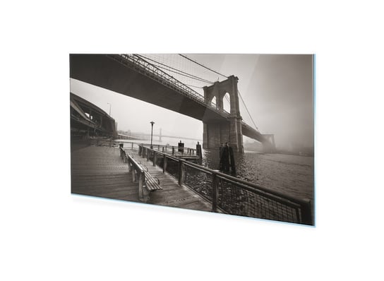 Obraz na szkle HOMEPRINT Most Brookliński, Nowy Jork 125x50 cm HOMEPRINT