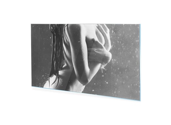 Obraz na szkle HOMEPRINT Naga kobieta w deszczu 120x60 cm HOMEPRINT