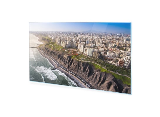 Obraz Na Szkle Homeprint Panorama Limy Z Miraflores 120X60 Cm HOMEPRINT