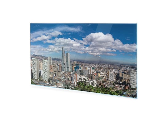Obraz Na Szkle Homeprint Panorama Miasta Z Niebem 120X60 Cm HOMEPRINT