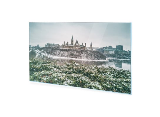 Obraz Na Szkle Homeprint Parlament Ottawy Zimą,Kanada 100X50 Cm HOMEPRINT