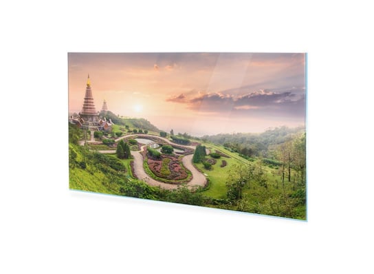 Obraz Na Szkle Homeprint Szczyt Górski W Chiang Mai 100X50 Cm HOMEPRINT