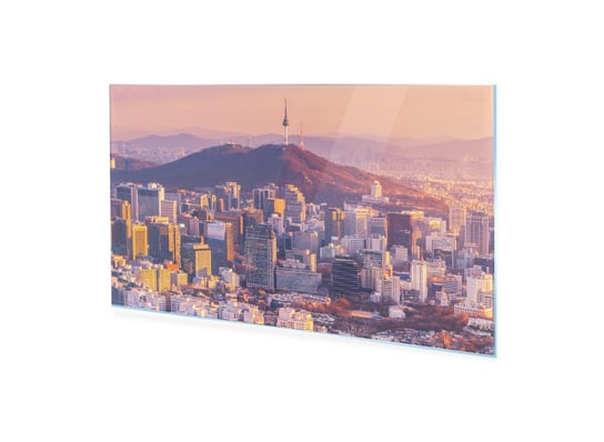 Obraz Na Szkle Homeprint Zachód Słońca Nad Seulem 125X50 Cm HOMEPRINT